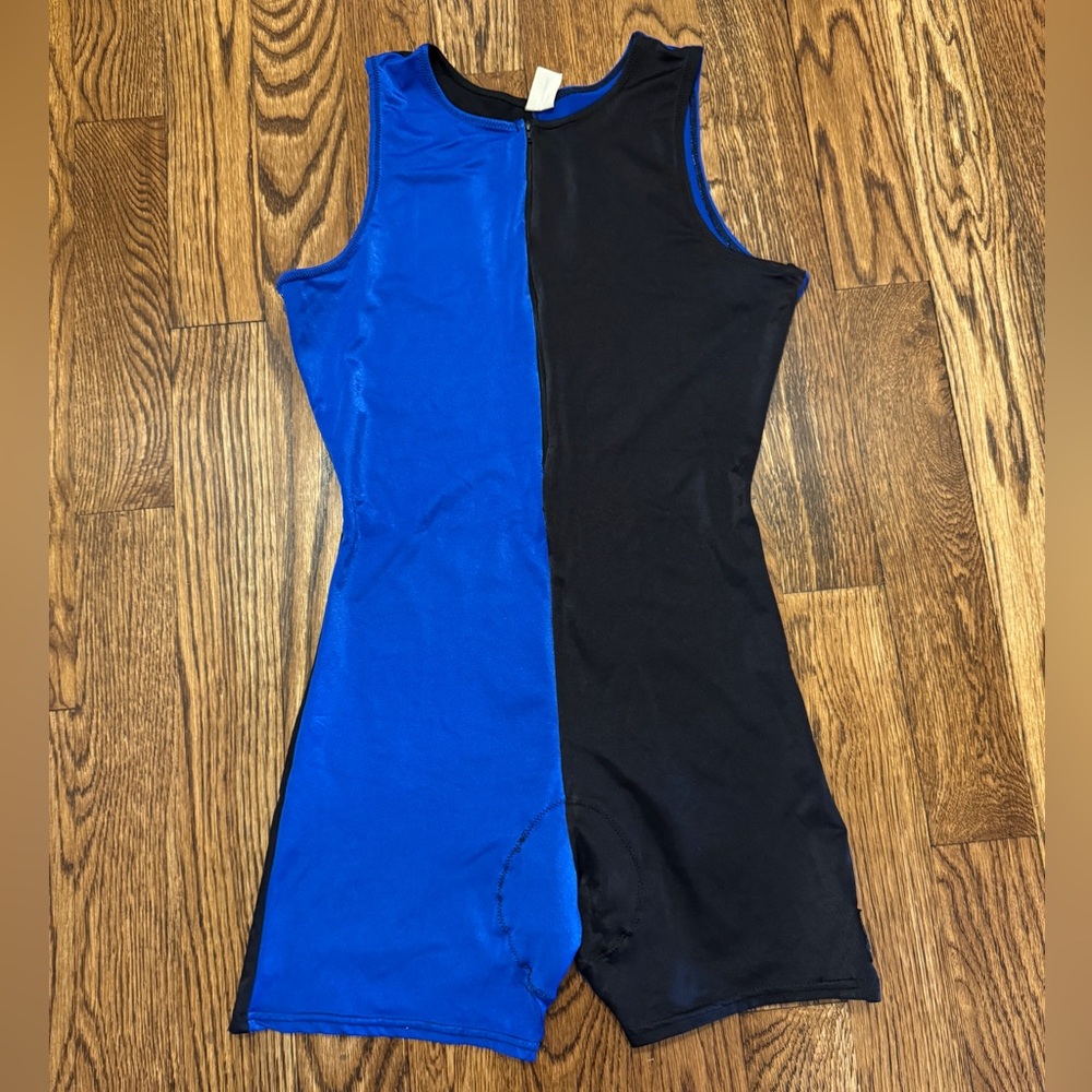 Blue and Black Biking One piece